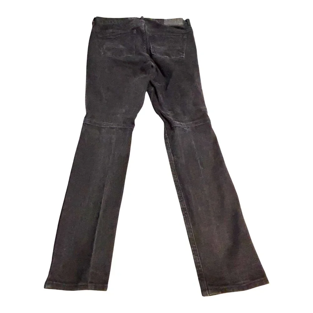 PacSun Stacked Skinny Black Moto Distressed Jeans Men's 30x30